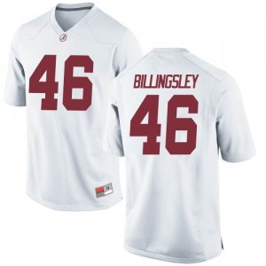 Youth Alabama Crimson Tide #46 Melvin Billingsley White Game NCAA College Football Jersey 2403BFTM5